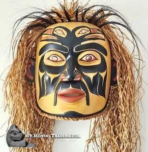 Double Raven Portrait Mask by Randy Stiglitz and Janice Morin