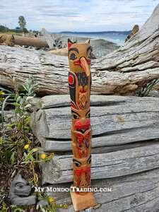Gitxsan Model Totem pole: Grandmother
