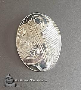 2" Bird of Love, Silver Hummingbird pendant by Paddy Seaweed 