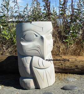 Winking Owl, hand carved sculpture by Bear (Doug) Horne