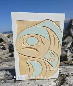 Orca Baby/Calf, hand carved art by Bear (Doug) Horne - SOLD 