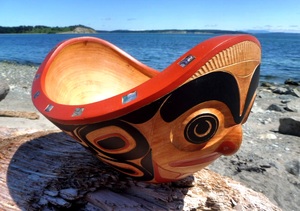Haida Feast Bowl by Glen Rabena