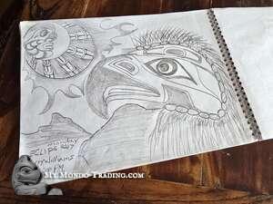Fun: 10+ Original Pencil drawings by late Nootka artist Harry T. Williams