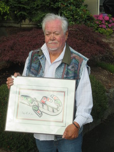 Hand colored Print by Chief Tony Hunt