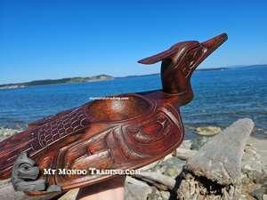 Gorgeous Loon Bowl by Lloyd Wadhams, Kwakiutl art- SOLD 