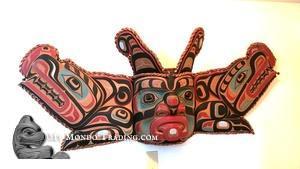 5 ft large Sisiutl Mask by by Mervyn Child - SOLD