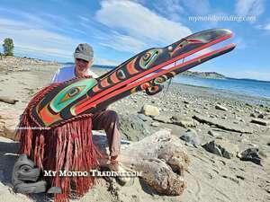6.4 foot large Hamatsa Hawk-Hawk Mask by Mervyn Child