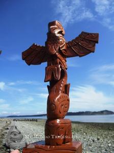 Model Totem Pole by Chief Norm Joseph