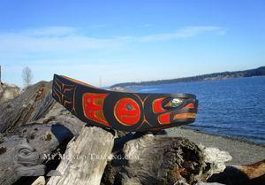 Seal Feast Bowl by Nusmata, Jarrod Saunders, Nuxalk First Nations