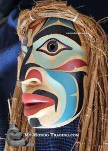 Shaman Mask, Quineesh James, very fine Kwakiutl art - SOLD