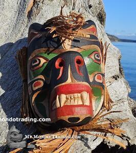 Baby Bear Mask by Rey Dickie, Kwakiutl art  - SOLD 