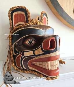 Grizzly Bear, beautiful mask, authentic and direct from the artist Randy Stiglitz 