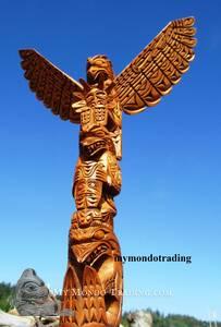 29" vintage model totem pole by late Ray Williams -SOLD