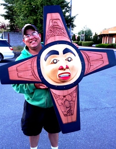 Cedar Sun Mask, Gitxsan, Rupert Jeffrey