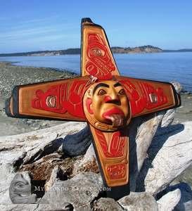 Red cedar Sun wall art by Rupert Jeffrey