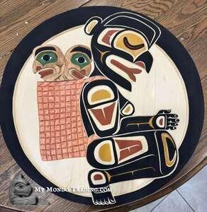 21" yellow cedar Dzunukwa by Shane Flood Baker