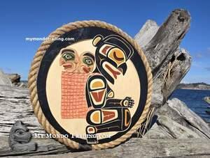 22.5" yellow cedar Dzunukwa by Shane Flood Baker