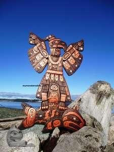 Chief - Thunderbird - killer whale, 18", by Silas Coon 
