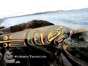 5 ft Eagle paddle by Tom D. Hunt, Walawidi