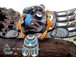 Mesmerizing OWL Mask, by Indigenous Artist Tom Hunt - SOLD
