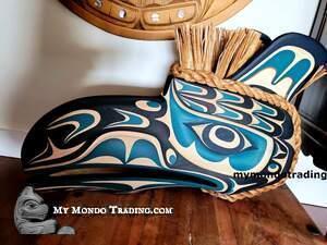 Large Raven Mask, authentic, hand carved, direct from artist Tom D. Hunt, Walawidi 