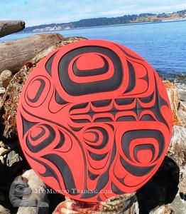 36" WHALE Art carving by Trevor Hunt