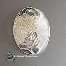 2" Bird of Love, Silver Hummingbird pendant by Paddy Seaweed 