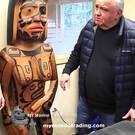 Very rare!! 6 ft. Shaming Figure by Chief Calvin Hunt - SOLD