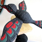 3D BABY Raven Sculpture on stand by Alfred Robertson