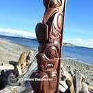 Haida art, Indigenous Native American art, hand carved cedar wooden art, new in our native art Gallery, authentic and signed