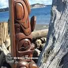 Haida art, Indigenous Native American art, hand carved cedar wooden art, new in our native art Gallery, authentic and signed