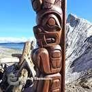 Haida art, Indigenous Native American art, hand carved cedar wooden art, new in our native art Gallery, authentic and signed