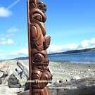 Haida art, Indigenous Native American art, hand carved cedar wooden art, new in our native art Gallery, authentic and signed