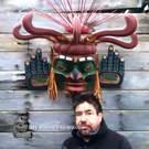 3 1/2 ft. Komokwa Mask by David Mungo Knox