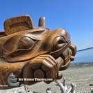 Haida art, Northwest Coast native Indigenous hand carved wooden art, authentic native American art, buy Canadian art