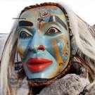 Beautiful Hummingbird Portrait mask by Janice Morin