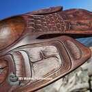 Vintage native American art, Vancouver Island, authentic, First Nations, hand carved and signed