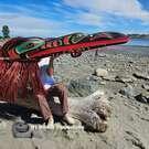 Native North American art, authentic, Indigenous, cedar mask, Pacific Northwest Coast, Vancouver Island