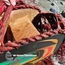 Native North American art, authentic, Indigenous, cedar mask, Pacific Northwest Coast, Vancouver Island