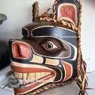 Native Indigenous First Nations art, Northwest Coast Canadian mask, hand carved, authentic carving, buy Canadian art, new in our Gallery
