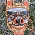 Native Indigenous First Nations art, Northwest Coast Canadian mask, hand carved, authentic carving, buy Canadian art, new in our Gallery