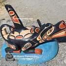 Native American Indigenous art, authentic and direct from artist, new in our native art gallery, signed, wooden art from the First Nations of Canada