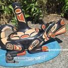 Native American Indigenous art, authentic and direct from artist, new in our native art gallery, signed, wooden art from the First Nations of Canada