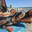 Native American Indigenous art, authentic and direct from artist, new in our native art gallery, signed, wooden art from the First Nations of Canada