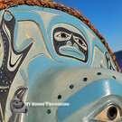 authentic native art, direct from artist, hand carved Indigenous wooden mask, Northwest Coast native American art form Vancouver Island, BC