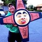Cedar Sun Mask, Gitxsan, Rupert Jeffrey