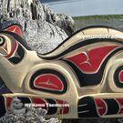 Canadian First Nation art, hand carved, authentic Indigenous art, wood, authentic, Pacific Northwest Coast, Native American art