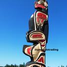 Eagle and Whale model totem pole by Sarah Robertson -SOLD 