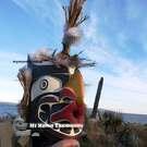 Grouse Mask, authentic Indigenous art from the Pacific Northwest
