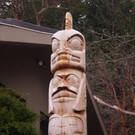 Totem, private commission, Bear Horne